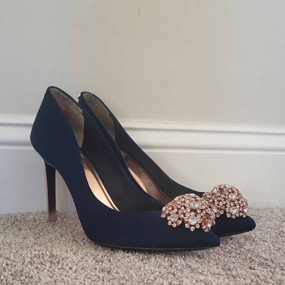 Navy Ted Baker Heels